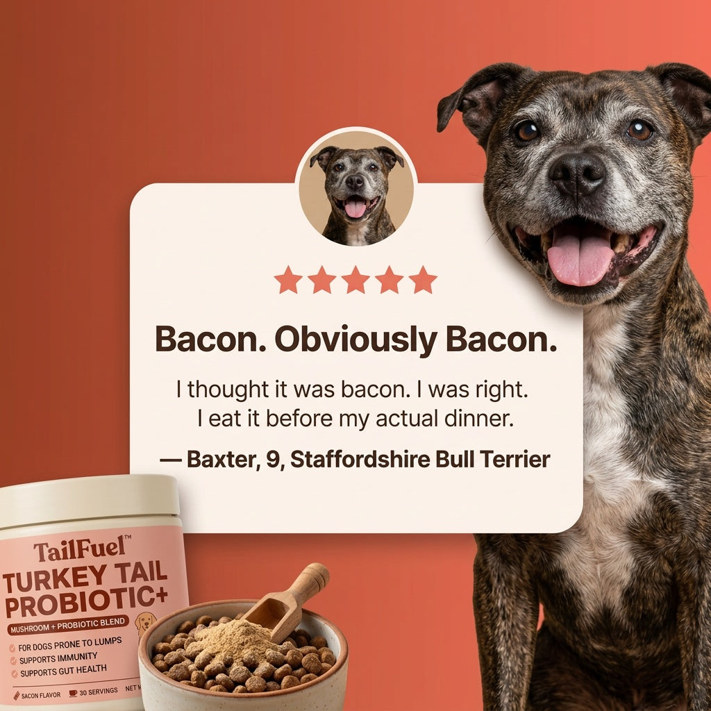 TailFuel™ — Turkey Tail Probiotic+ for Senior Dogs