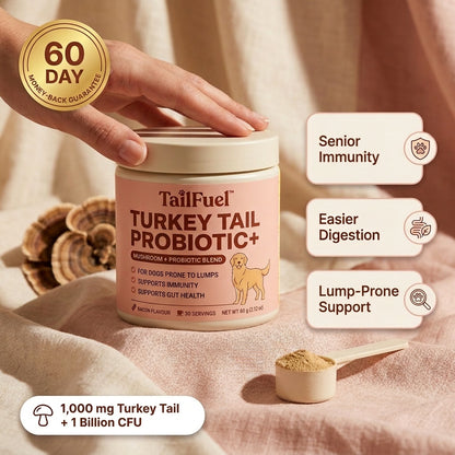TailFuel™ — Turkey Tail Probiotic+ for Senior Dogs